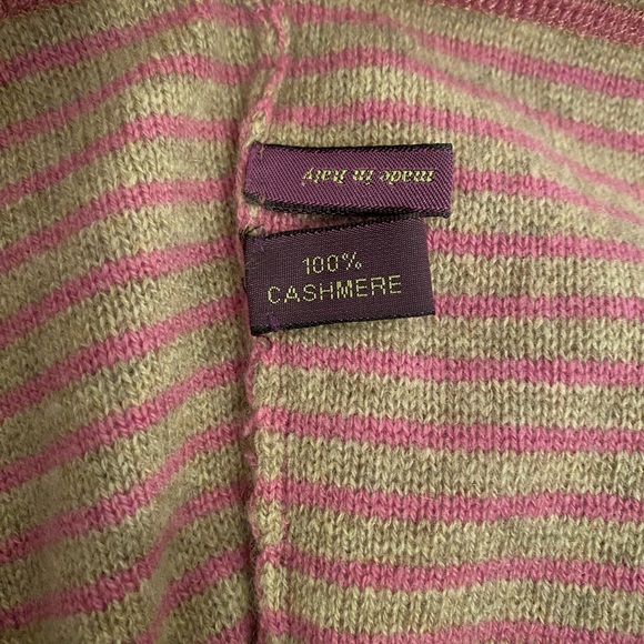 MASSIMO MOLINA / Cashmere Sweater/ Pink & Gray / Size Medium (44 Italian) - Picture 14 of 15